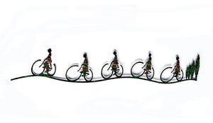 Riding in park of colors