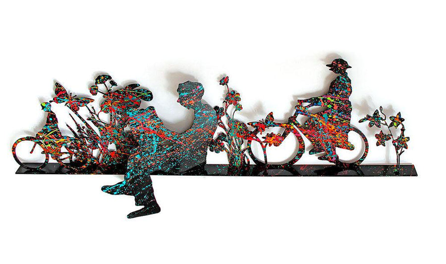 Reading in the colored landscape