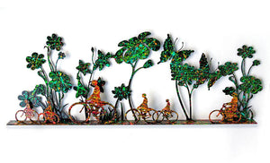 Riding in Colourful Landscape